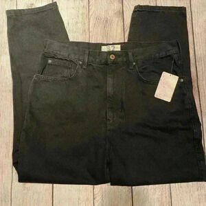 NWT Free People Stove Pipe Jean in Black Out